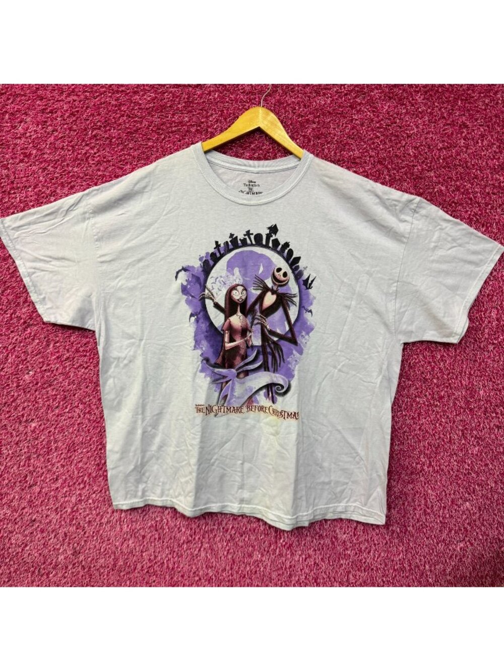 The Nightmare Before Christmas Jack and Sally Lovers Tshirt size 2XL